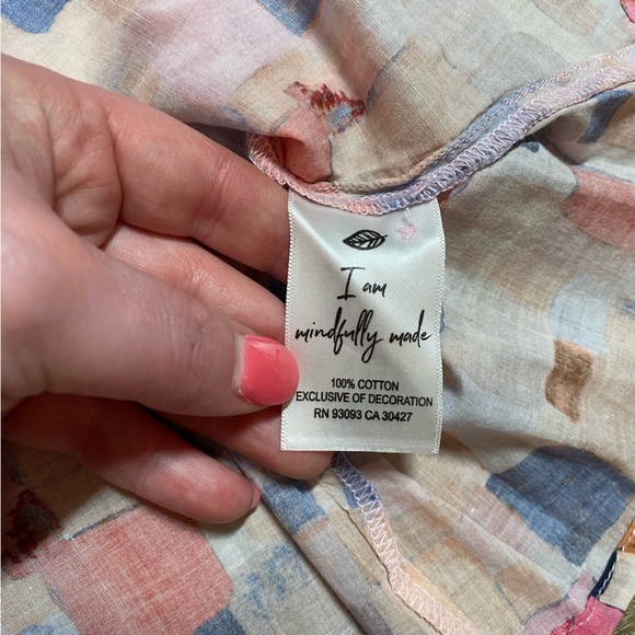 NIC+ZOE Printed Crinkle Button Front Tunic - Picture 8 of 12